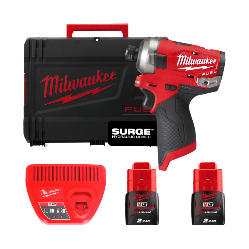 Аккум.  винтоверт, крут. мом. 50 Нм, MILWAUKEE M12 FQID-202X FUEL SURGE (Li-Ion 2 Ач) MILWAUKEE