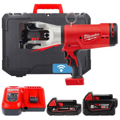 Кабелерез гидравлический аккумуляторный MILWAUKEE M18 HCC45-522C ONE-KEY (ЗУ+2акк.Х5Ач+кейс)