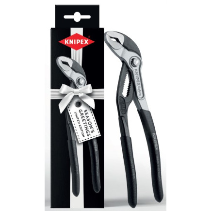 Високотехнологічні сантехнічні кліщі Cobra KNIPEX 87 99 180 S02 (Чорна упаковка)