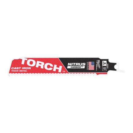 Полотно для сабельных пил TORCH CARBIDE NITRUS MILWAUKEE,150х2,5мм, (5шт), (металл), (замена на 4847 Полотно для сабельных пил TORCH CARBIDE NITRUS MILWAUKEE,150х2,5мм, (5шт), (металл), (замена на 4847