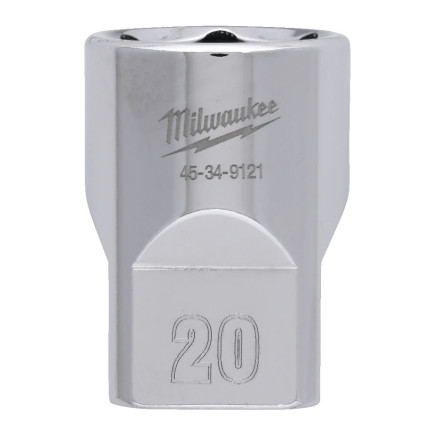 Головка торцевая 1/2" 20мм (6 гранн) MILWAUKEE