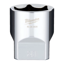 Головка торцевая хромированная ½” 6гр. MILWAUKEE, 28мм