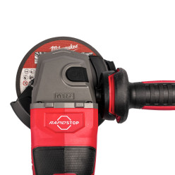 Шлифмашина угловая аккумуляторная MILWAUKEE, M18 FHSAG125XB2-802X, Ø125мм (ЗП, 2 аккум.Х8Аг, HDкейс)