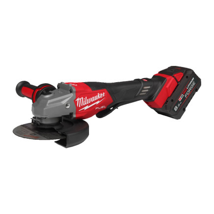 Шлифмашина угловая аккумуляторная MILWAUKEE, M18 FHSAG125XPDB2-802X, Ø125мм (ЗП, 2 акк.Х8Ач, HDкейс)