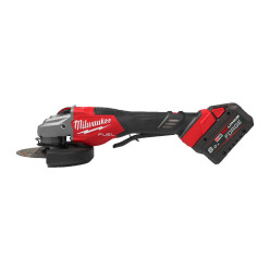 Шлифмашина угловая аккумуляторная MILWAUKEE, M18 FHSAG125XPDB2-802X, Ø125мм (ЗП, 2 акк.Х8Ач, HDкейс)