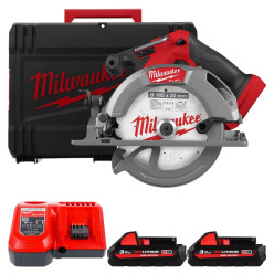 Пила дисковая акумуляторная бесщёточная MILWAUKEE M18 FCS552-302X, Ø165мм (ЗУ+2Х3Ач+HDкейс) 