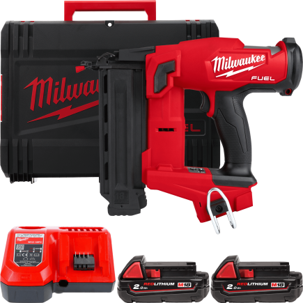 Пистолет гвоздезабивной аккумуляторный бесщёточный MILWAUKEE M18 FN18GS-202X (16-54мм) (ЗУ+2Х2Ач) 