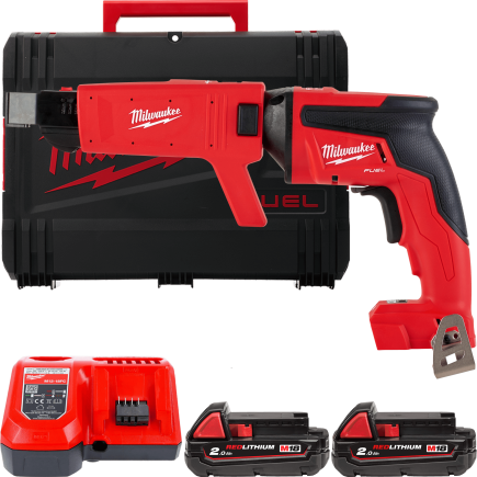 Шуруповерт для гипсокартона MILWAUKEE M18 FSGC-202X (13Нм) (ЗУ+2акк.Х2Ач+HDкейс) 