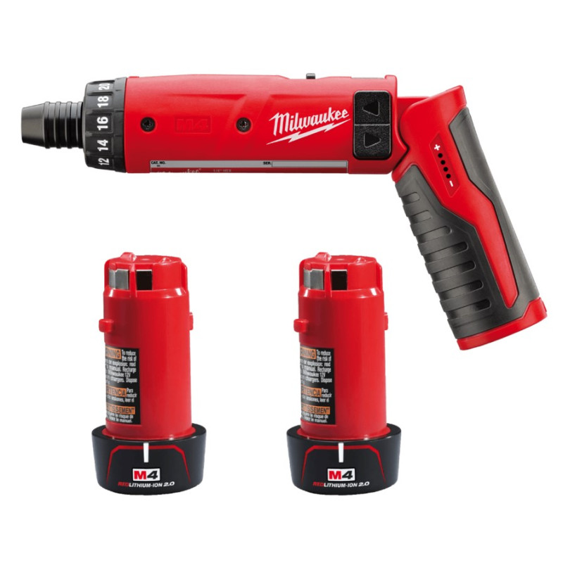 Аккумуляторная отвертка MILWAUKEE M4 D-202B крут. мом. 5 Нм