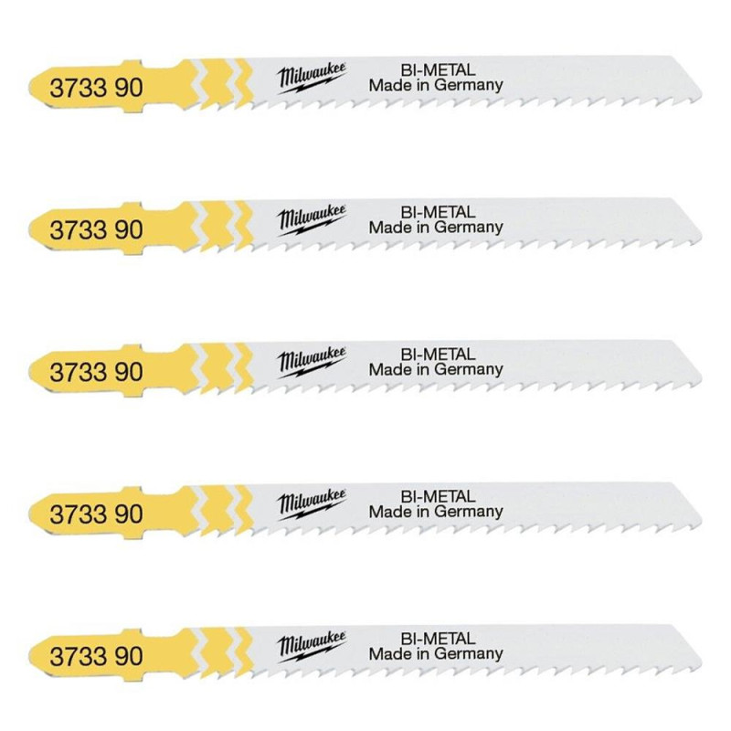 Полотна для лобзика T101BF Bi-Metal 75мм (5 шт) MILWAUKEE