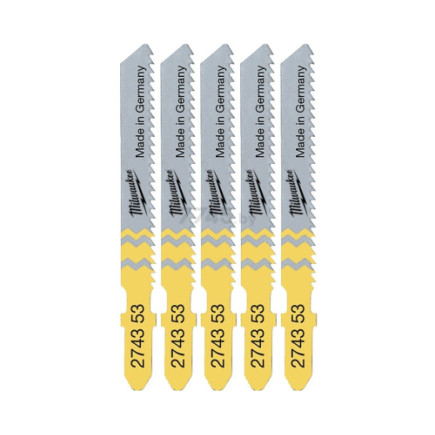 Полотна для лобзика по дереву T101DP (5 шт; 75 мм) MILWAUKEE 