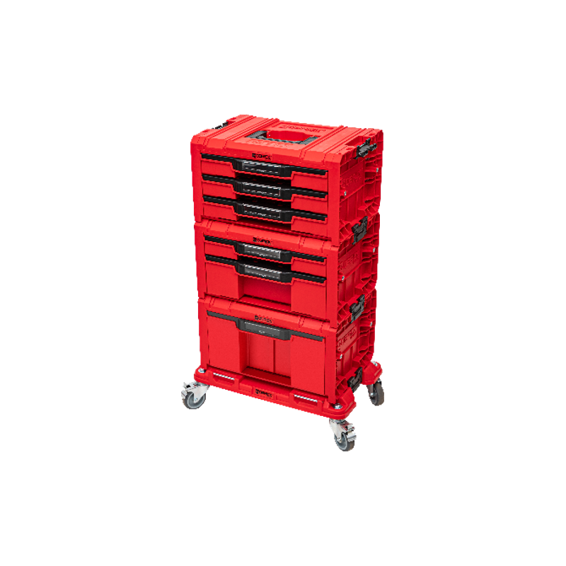 Набор ящиков QBRICK SYSTEM PRO RED Drawer Workshop SET 6, 2.0 RUHD мобильный шкаф 525 x 345 x 885