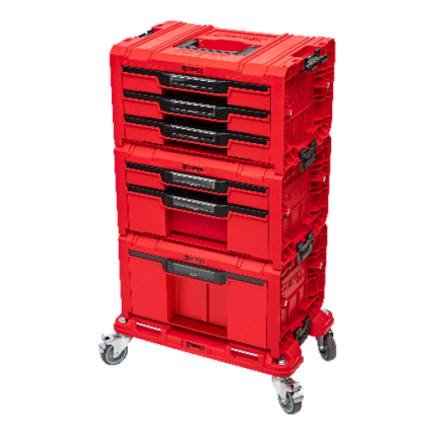 Набор ящиков QBRICK SYSTEM PRO RED Drawer Workshop SET 6, 2.0 RUHD мобильный шкаф 525 x 345 x 885