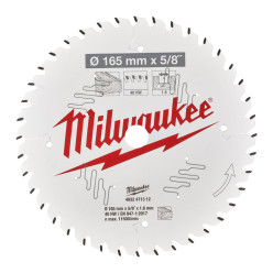 Диск пильный по дереву PFTE THIN KERF MILWAUKEE, Ø165х5/8''х1,6мм, 40 зуб.