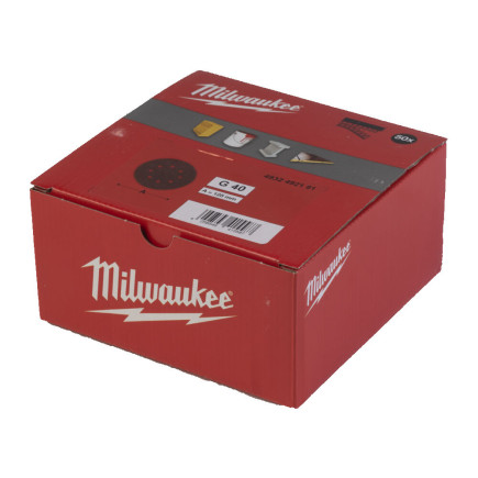 Шлифовальный круг MILWAUKEE Ø125/8 HL, зерно 40, (50шт)