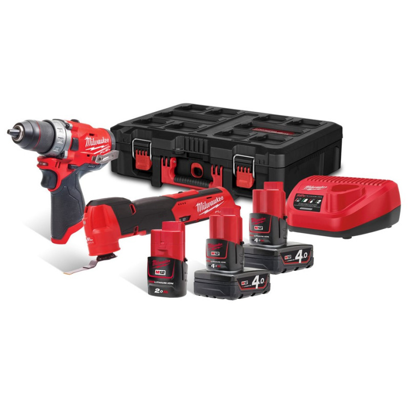 Набор из 2х инструментов аккумуляторных бесщеточных MILWAUKEE M12 FPP2AX-423P