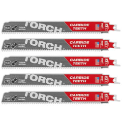 Полотно для сабельных пил TORCH CARBIDE MILWAUKEE, 230х3,1мм, (5шт), (металл)