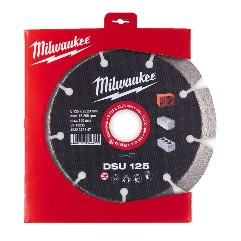 Диск алмазный MILWAUKEE DSU 125, Ø125мм (для штроборезов)