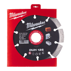 Диск алмазный MILWAUKEE DUH 125, Ø125мм (железобетон, кирпич)