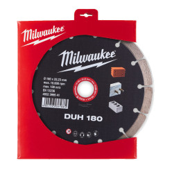 Диск алмазный MILWAUKEE DUH 180, Ø180мм (железобетон, кирпич)