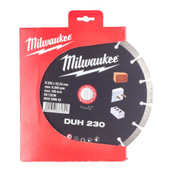 Диск алмазный MILWAUKEE DUH 230, Ø230мм (железобетон, кирпич)