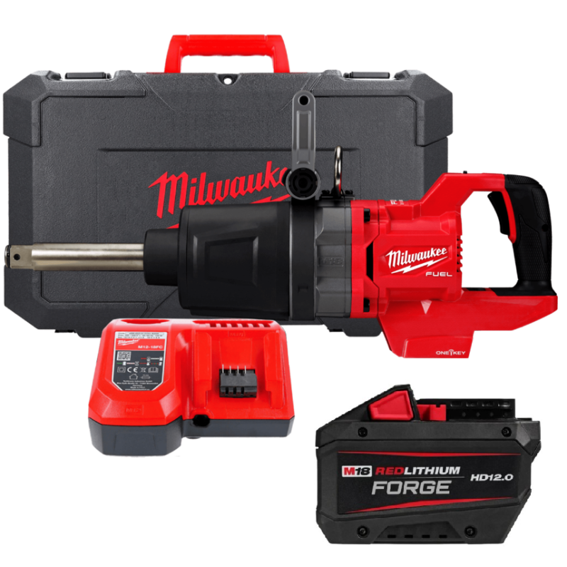 Гайковерт аккумуляторный бесщеточный MILWAUKEE 1'' (2711Нм) M18 ONEFHIWF1D-121C, (ЗУ+1ак.) FORGE™