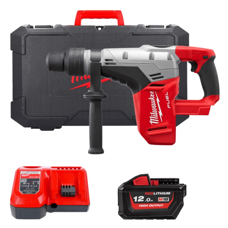 Перфоратор аккумуляторный бесщёточный SDS-MAX MILWAUKEE M18 CHM -121C (6,0Дж) (ЗУ+1акк.Х12Ач+кейс)