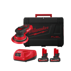 Шлифмашина эксцентриковая аккумуляторная бесщеточная MILWAUKEE M12 FROS5-502X Ø150мм (ЗУ+2ак.Х5Ач)