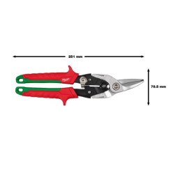 Ножницы по металлу MILWAUKEE (правий рез)
