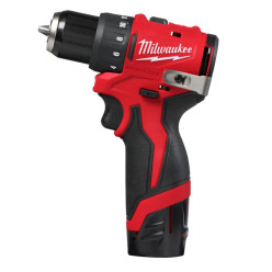 Дрель-шуруповёрт аккумуляторная бесщёточная MILWAUKEE M12 BLDDRC-202С (40Нм) (ЗУ+2акк.Х2Ач+кейс)