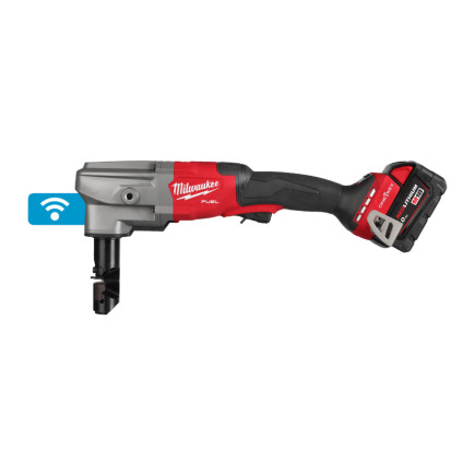 Ножницы по металлу аккумуляторные бесщёточный MILWAUKEE, M18 FNB35-502X (3,5мм) (ЗУ+2ак.Х5Ач+HDкейс)