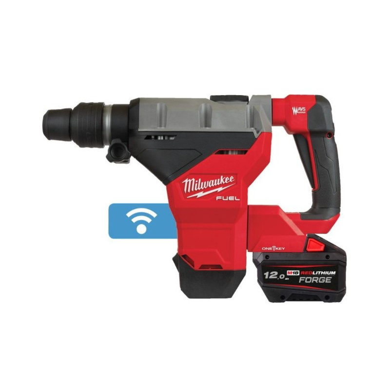 Перфоратор аккумуляторный бесщёточный SDS-MAX MILWAUKEE M18 FHM-121C (11Дж) (ЗУ+1Х12Ач+кейс) FORGE™