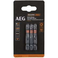 Бита ударная AEG AAK502PZ3,  PZ3, 50мм (3шт)