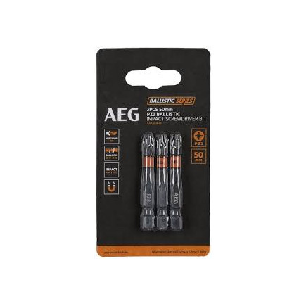 Бита ударная AEG AAK502PZ3,  PZ3, 50мм (3шт)
