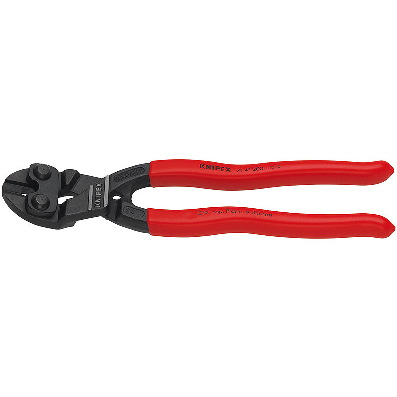 Болторез компактный согнутый под углом Ø6,0мм CoBolt KNIPEX 71 41 200, фосфатированный
