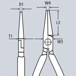 Круглогубцы 140мм, KNIPEX 22 02 140, фосфатированные