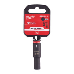 Головка ударная ShW 1/4'' SKT MILWAUKEE, удлиненная, 7мм