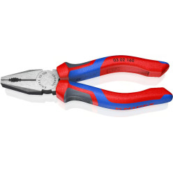 Плоскогубцы комбинированные Ø10,0мм, 160мм KNIPEX 03 02 160, фосфатированные