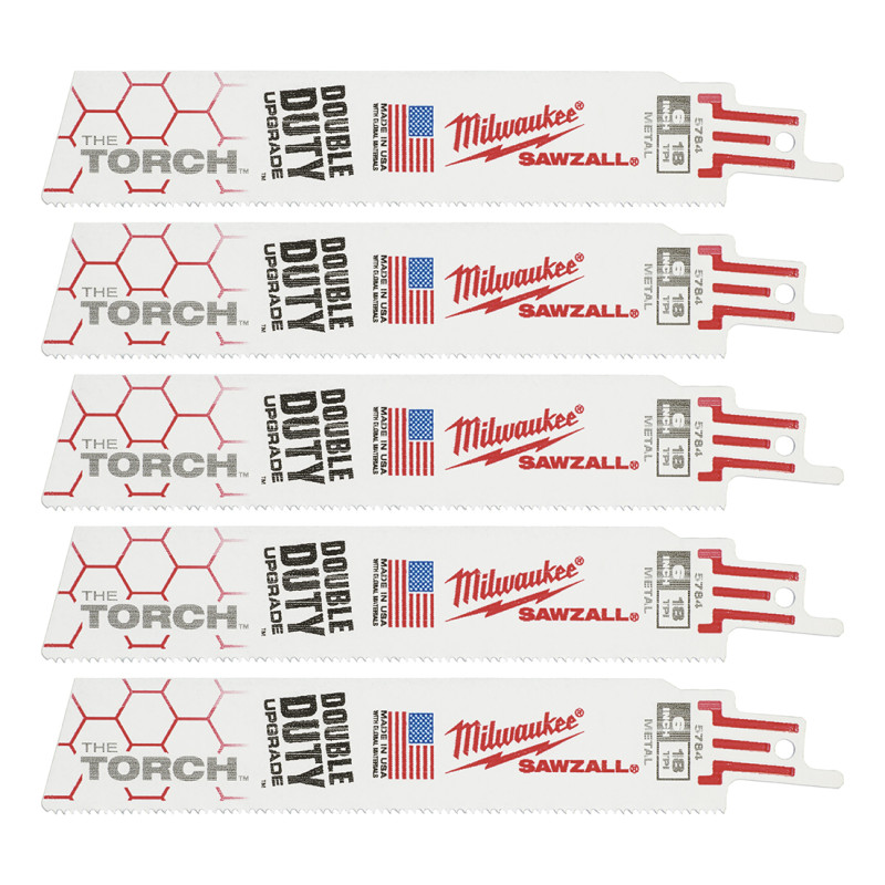 Полотно для сабельных пил TORCH MILWAUKEE, 150/1,4мм, (5шт), (металлл)