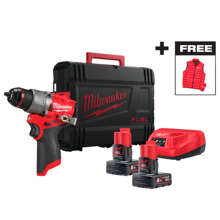 Дрель-шуруповёрт аккумуляторная бесщёточная ударная MILWAUKEE M12 FPD2MC-602X (45 Нм)(ЗУ+2Х6Ач+HDкей Дрель-шуруповёрт аккумуляторная бесщёточная ударная MILWAUKEE M12 FPD2MC-602X (45 Нм)(ЗУ+2Х6Ач+HDкей