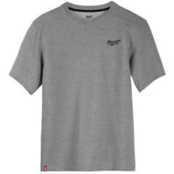 Футболка MILWAUKEE HTSSGR-XL, легкая с коротким рукавом, серая, (размер XL)