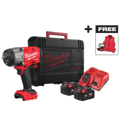 Гайковерт аккумуляторный бесщёточный MILWAUKEE 1/2" (2034 Нм) M18 FHIWF2F12MC-502X жилетка + ALIS-0