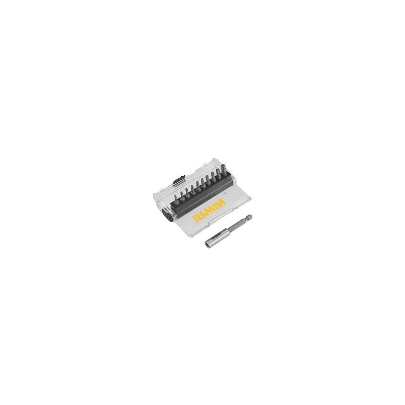 Набор 25 мм бит 10 штук: T10 / T15 (×2) / T20 (×2) / T25 (×2) / T30 / T40, магнитный держатль для би