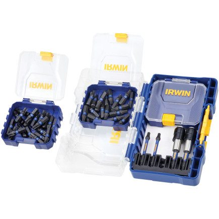 Набор бит IMPACT PRO 44шт, 1/4" /TX20, TX30 25мм x 20/ 57мм х2/ держатель бит Magnetic Torsion х 2, 