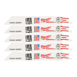 Полотно для сабельных пил THIN KERF MILWAUKEE, 150х1,4мм, (5шт), (металл) 
