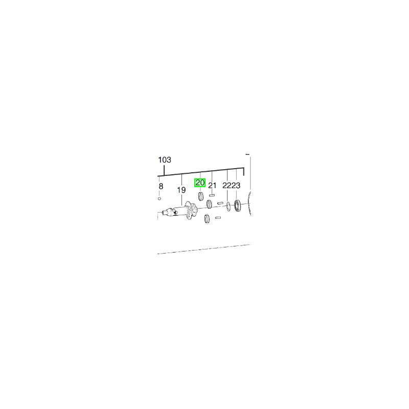 Шестерня приводу для M18ONEFHIWF1 | 4931465316