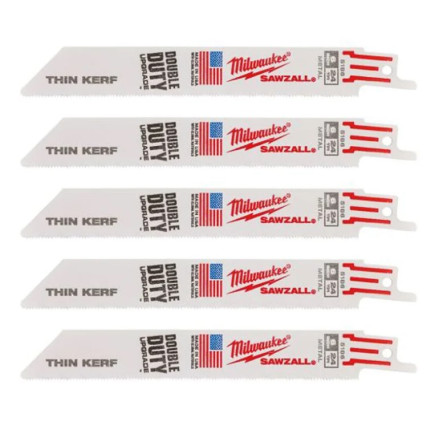 Полотно для сабельных пил THIN KERF MILWAUKEE, 150х1,0мм, (5шт), (металл) Полотно для сабельных пил THIN KERF MILWAUKEE, 150х1,0мм, (5шт), (металл)