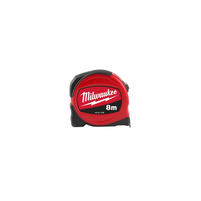 Рулетка SLIMLINE MILWAUKEE, 8м (25мм), (замена на 4932498785)
