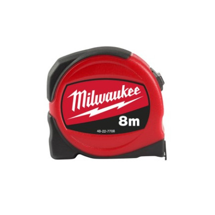 Рулетка SLIMLINE MILWAUKEE, 8м (25мм), (замена на 4932498785)