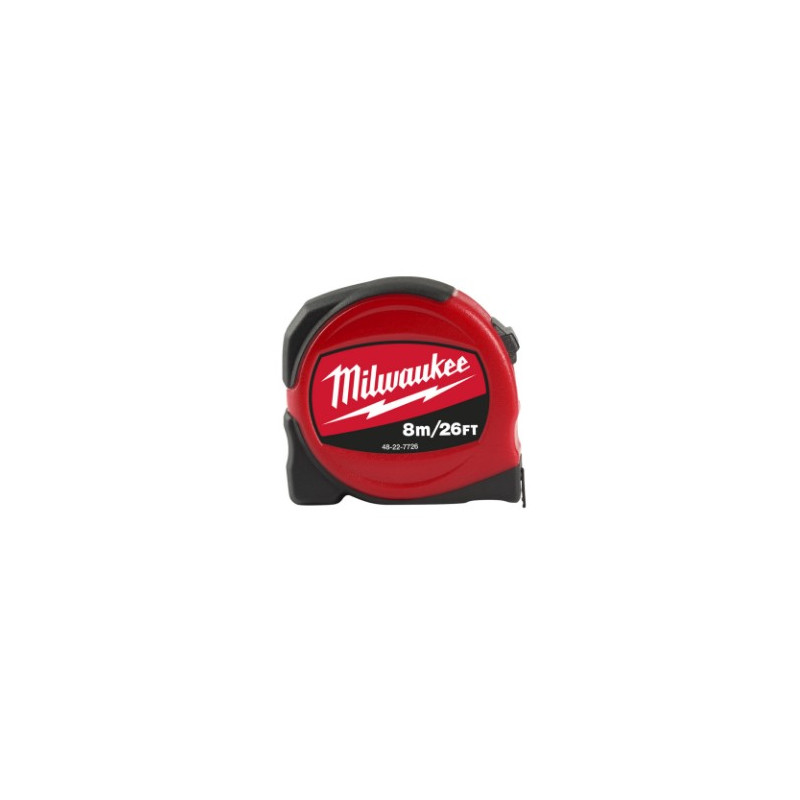Рулетка SLIMLINE MILWAUKEE, 8м/26фт (25мм)